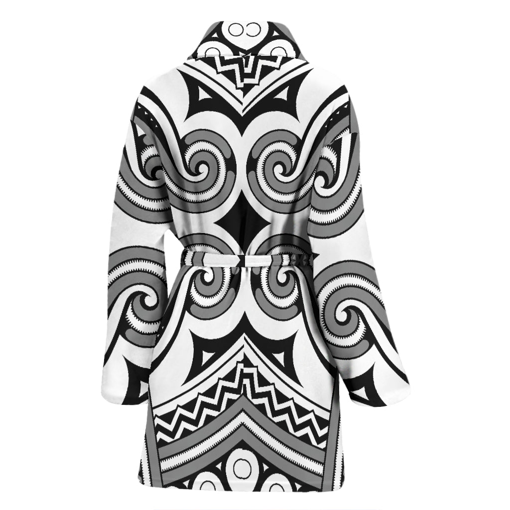 Samoan Pattern Print Design LKS302 Women Bathrobe