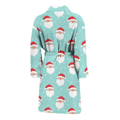 Santa Print Design LKS308 Men Bathrobe