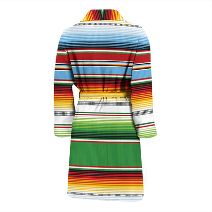 Serape Print Design LKS302 Men Bathrobe