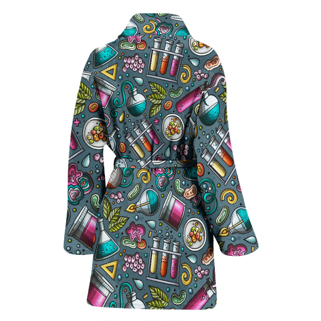 Science Print Design LKS304 Women Bathrobe