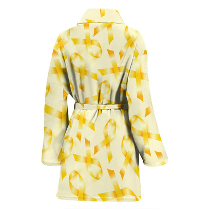 Bone cancer Pattern Print Design 01 Women Bathrobe
