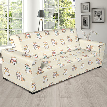 Shiba Inu Print Design LKS306 Sofa Slipcover