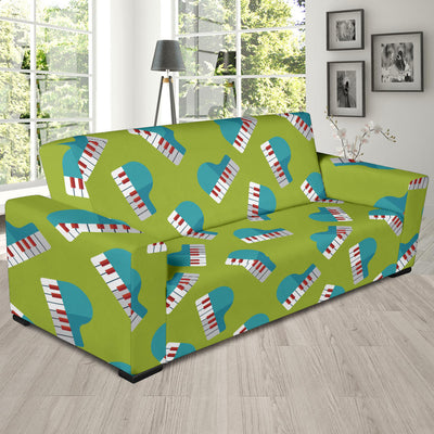 Piano Pattern Print Design 03 Sofa Slipcover