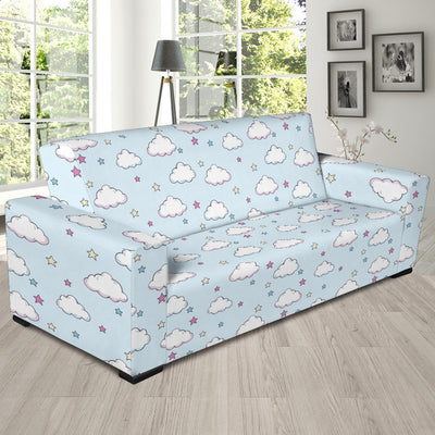 Cloud Pattern Print Design 01 Sofa Slipcover