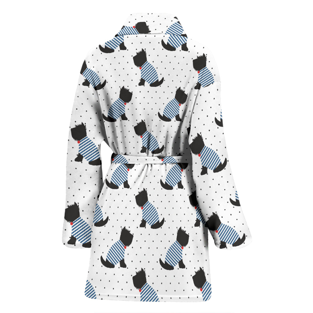 Scottish Terriers Print Design LKS3013 Women Bathrobe