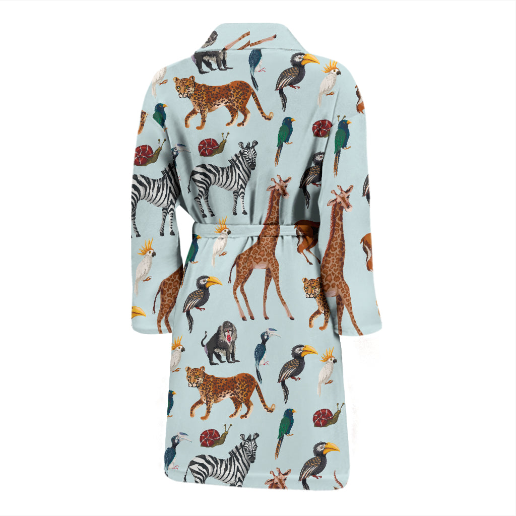 Safari Animal Print Design LKS306 Men Bathrobe
