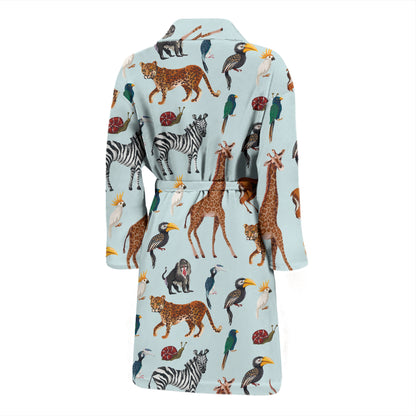 Safari Animal Print Design LKS306 Men Bathrobe