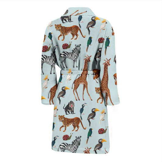 Safari Animal Print Design LKS306 Men Bathrobe