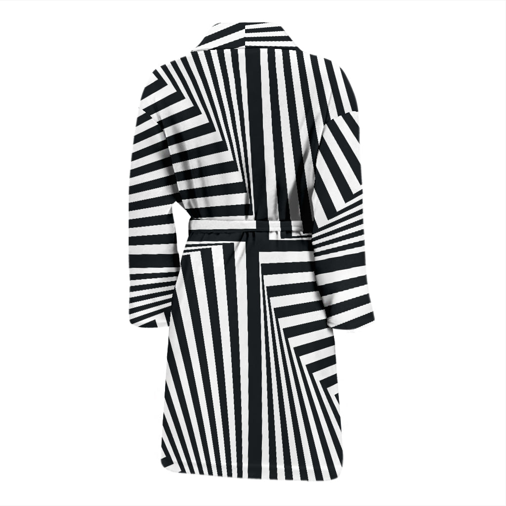 Vortex Print Design LKS302 Men Bathrobe