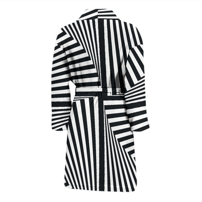 Vortex Print Design LKS302 Men Bathrobe