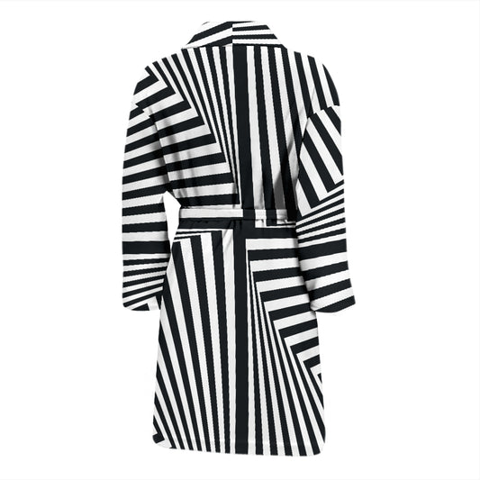 Vortex Print Design LKS302 Men Bathrobe