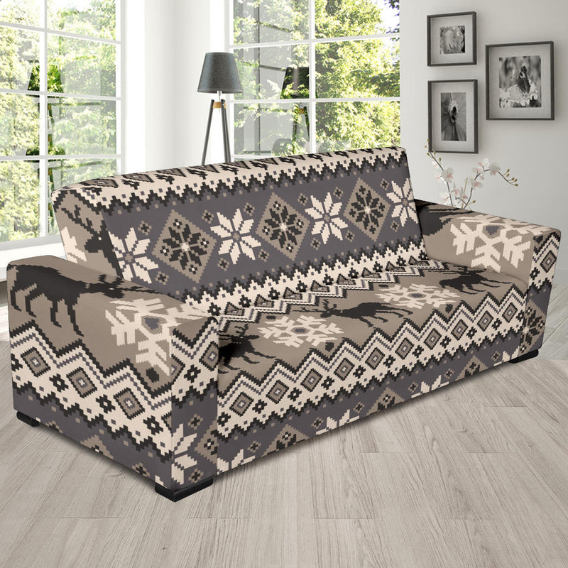 Nordic Pattern Print Design A01 Sofa Slipcover