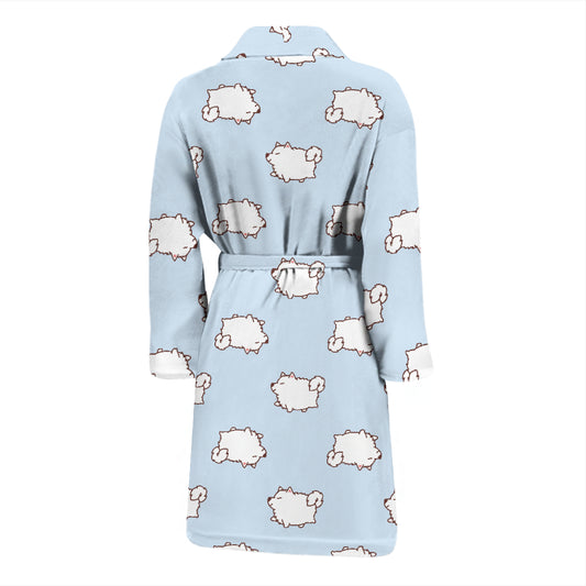 Samoyeds Print Design LKS301 Men Bathrobe