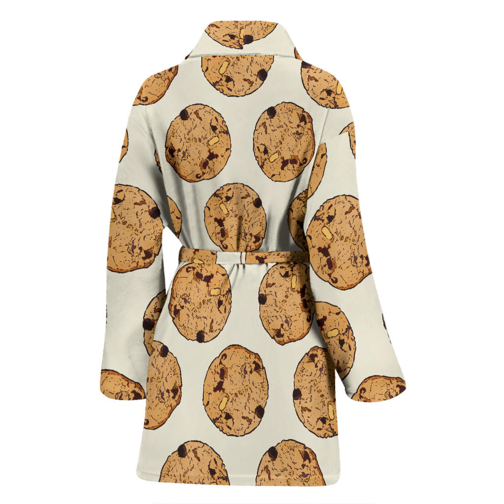 Cookie Pattern Print Design 05 Women Bathrobe