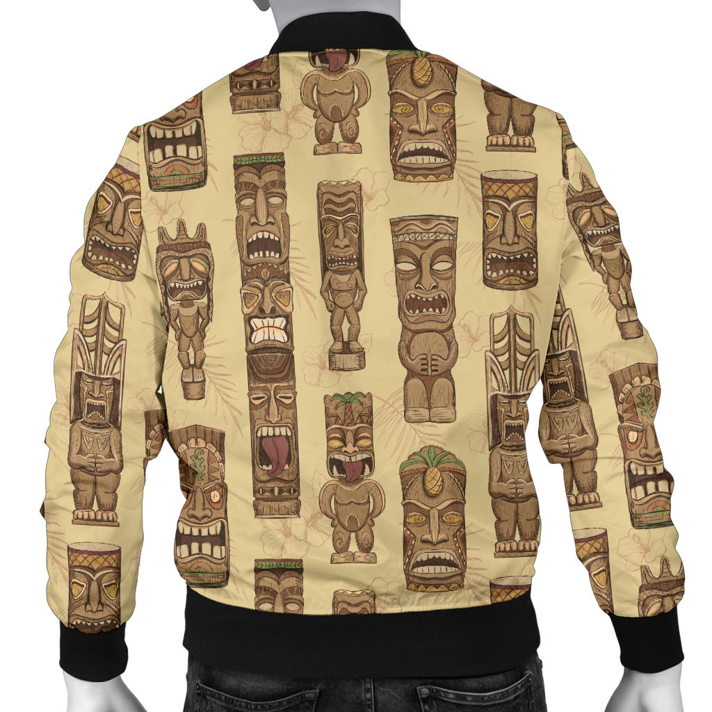 Totem Tiki Style Themed Design Men Bomber Jacket