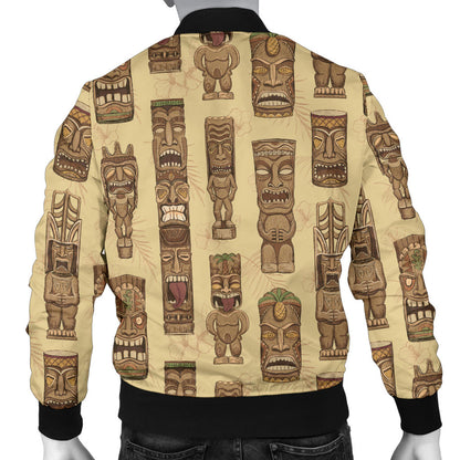 Totem Tiki Style Themed Design Men Bomber Jacket