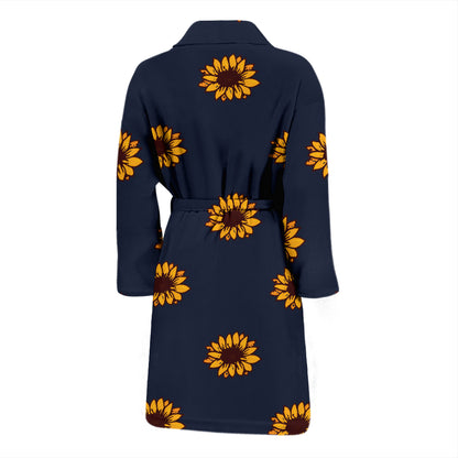 Sunflower Print Design LKS304 Men Bathrobe
