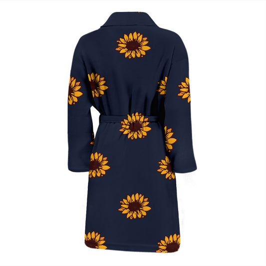 Sunflower Print Design LKS304 Men Bathrobe