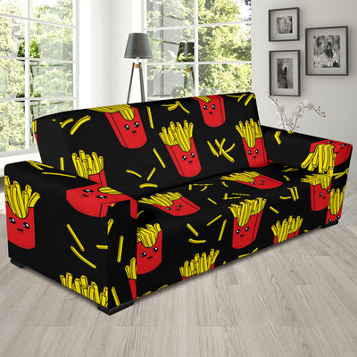 French Fried Pattern Print Design 03 Sofa Slipcover