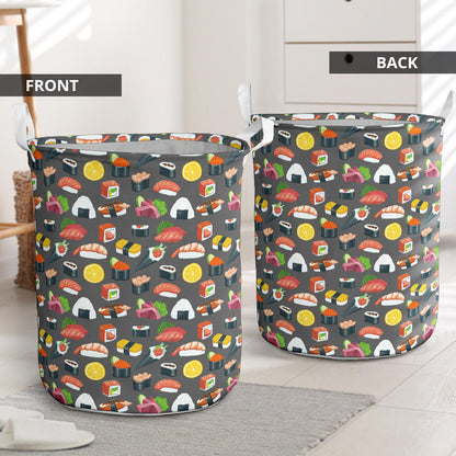 Sushi Pattern Print Laundry Basket