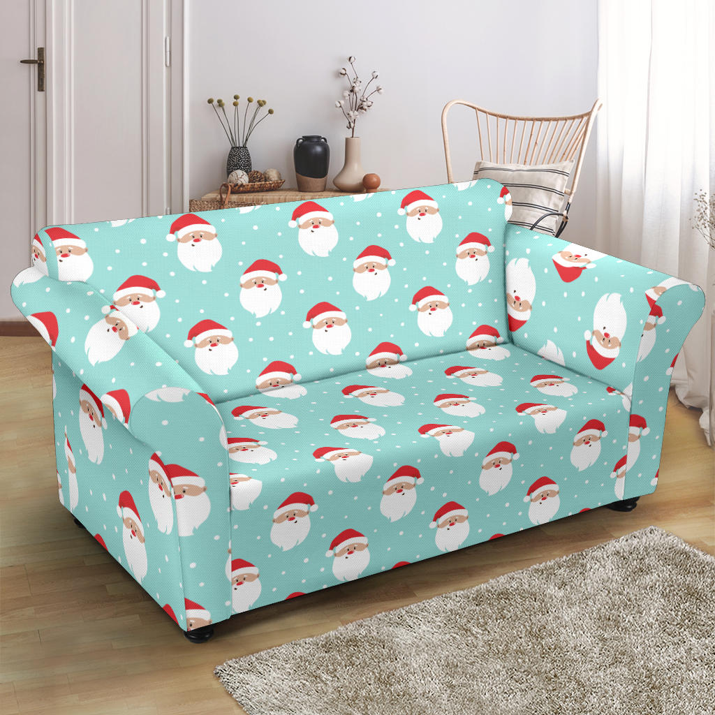 Santa Print Design LKS308 Loveseat Couch Slipcover
