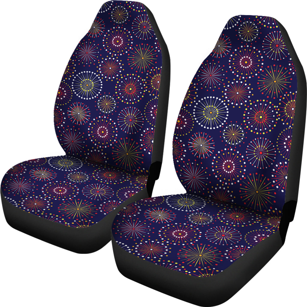 Firework Flower Style Print Design LKS302 Car Seat Covers