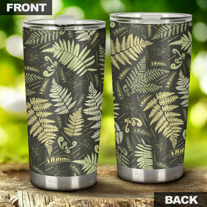 Fern Leave Green Print Pattern Tumbler