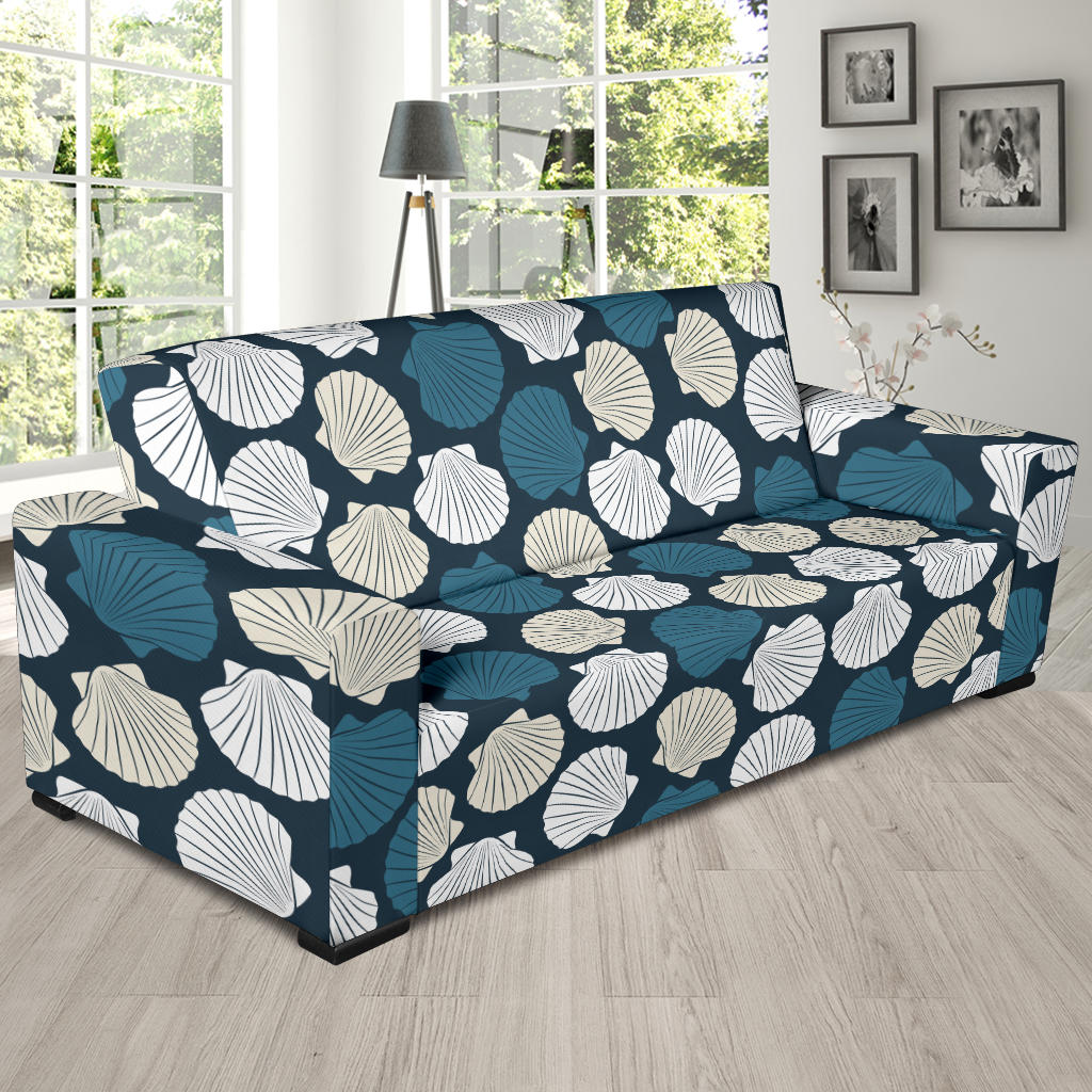 Seashell Print Design LKS3013 Sofa Slipcover