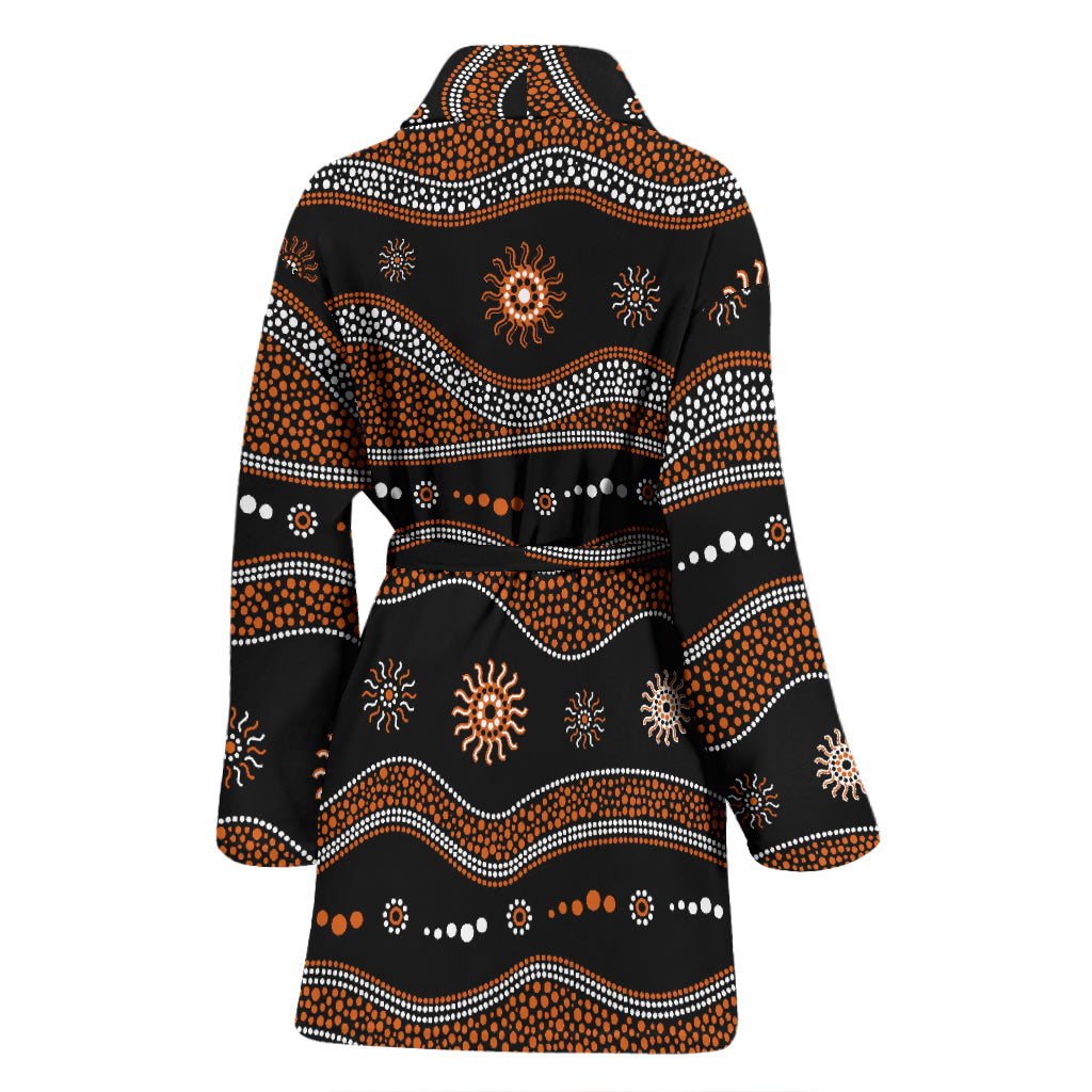 Aboriginal Print Design LKS404 Women Bathrobe