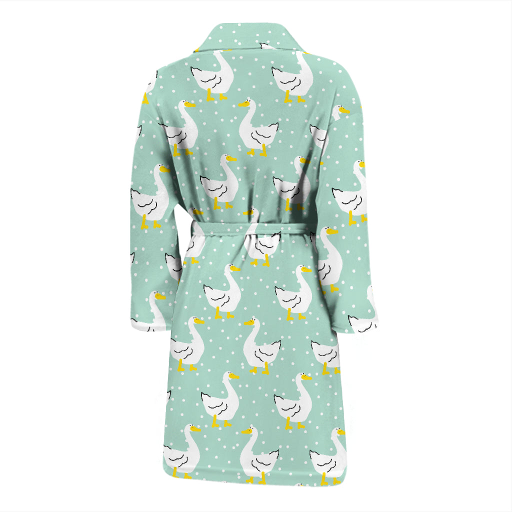 Goose Print Design LKS404 Men Bathrobe