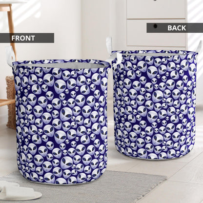 Alien Head Extraterrestrial Laundry Basket