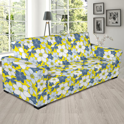 Daffodils Pattern Print Design 01 Sofa Slipcover