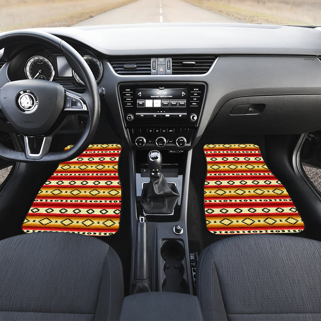 Serape Themed Car Floor Mats Front Back