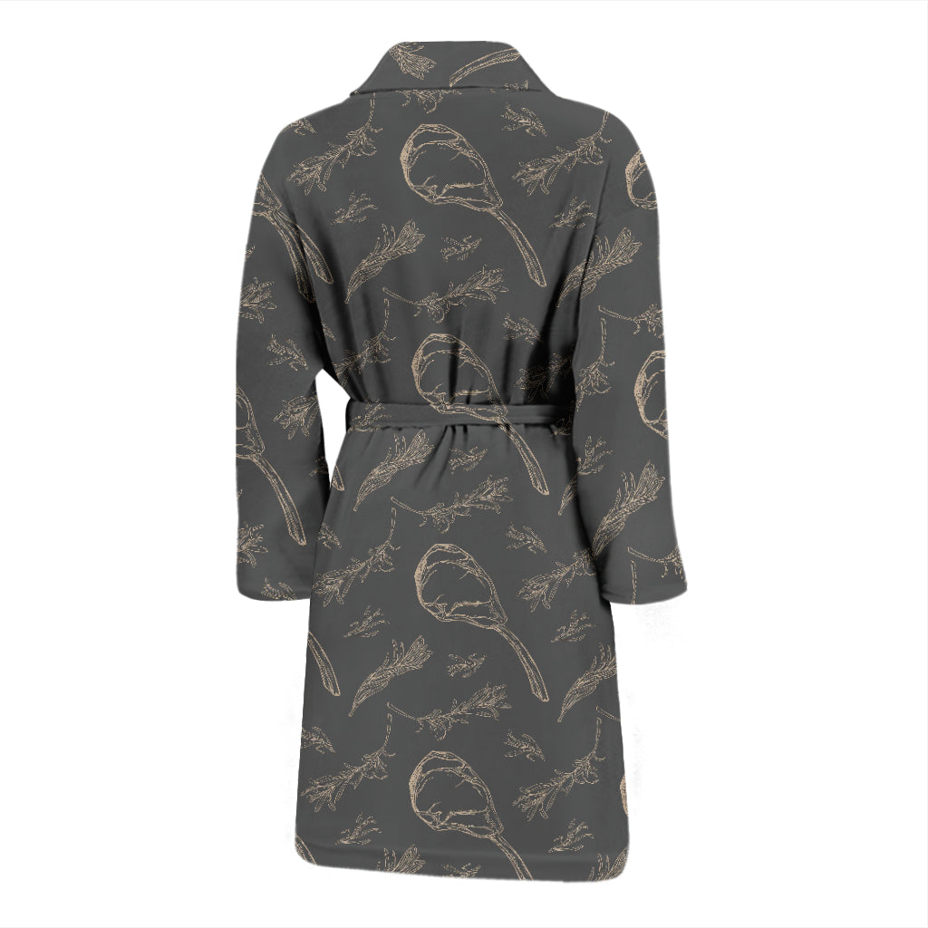 Steak Print Design LKS302 Men Bathrobe