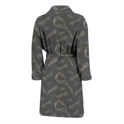 Steak Print Design LKS302 Men Bathrobe