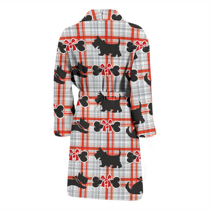 Scottish Terriers Print Design LKS3014 Men Bathrobe