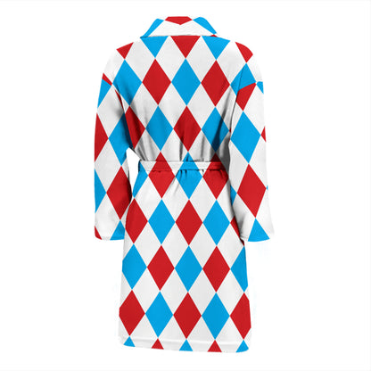 Harlequin Print Design LKS402 Men Bathrobe
