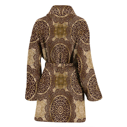 Ancient Greek Symbol Print Design LKS309 Women Bathrobe