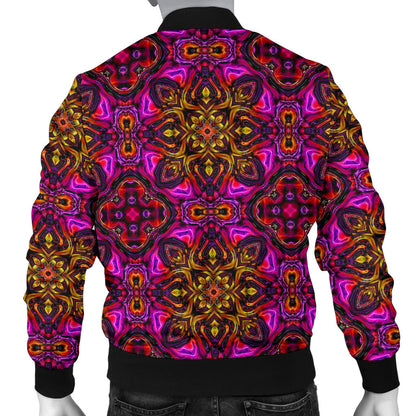 kaleidoscope Abstract Print Design Men Bomber Jacket