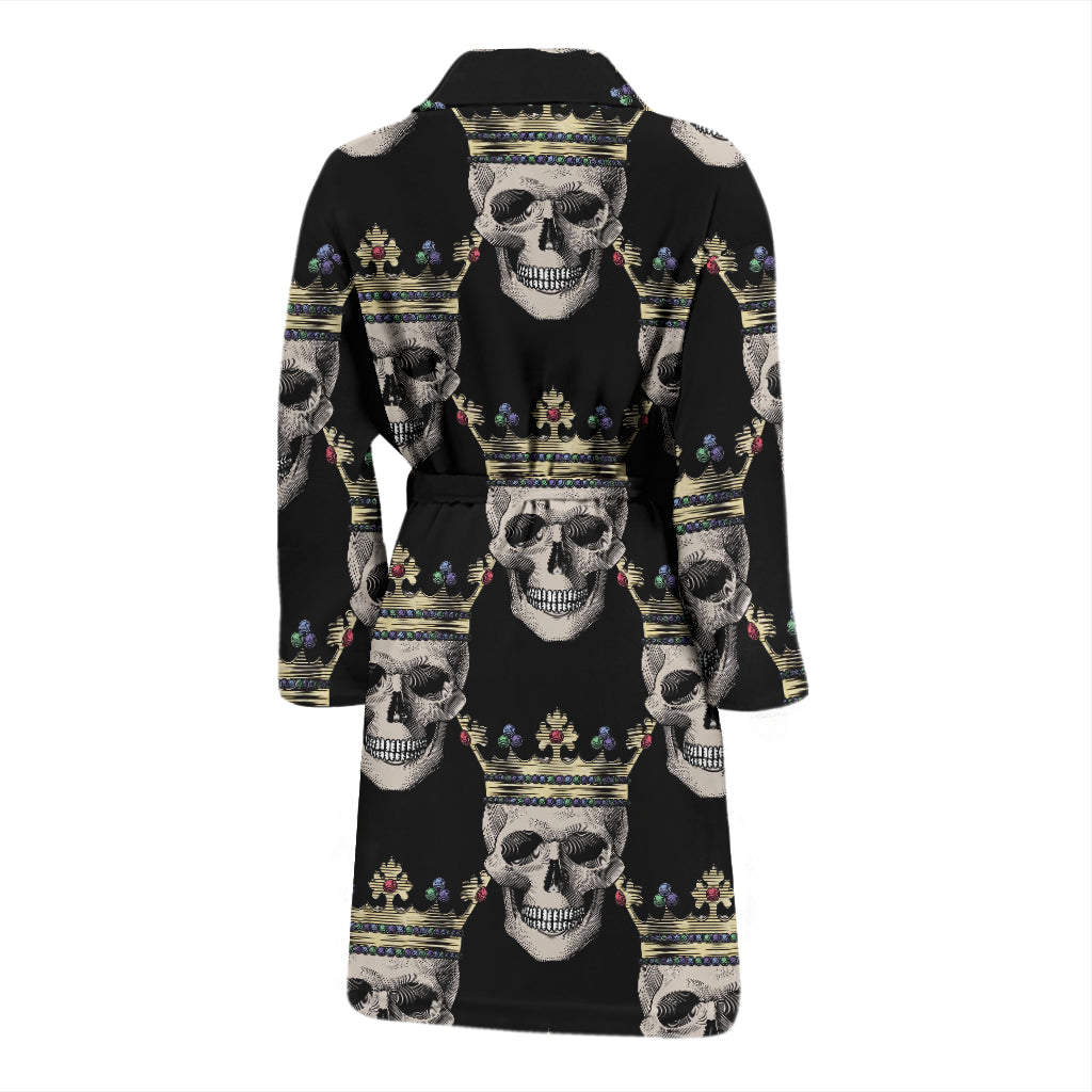 Skull King Print Design LKS3010 Men Bathrobe
