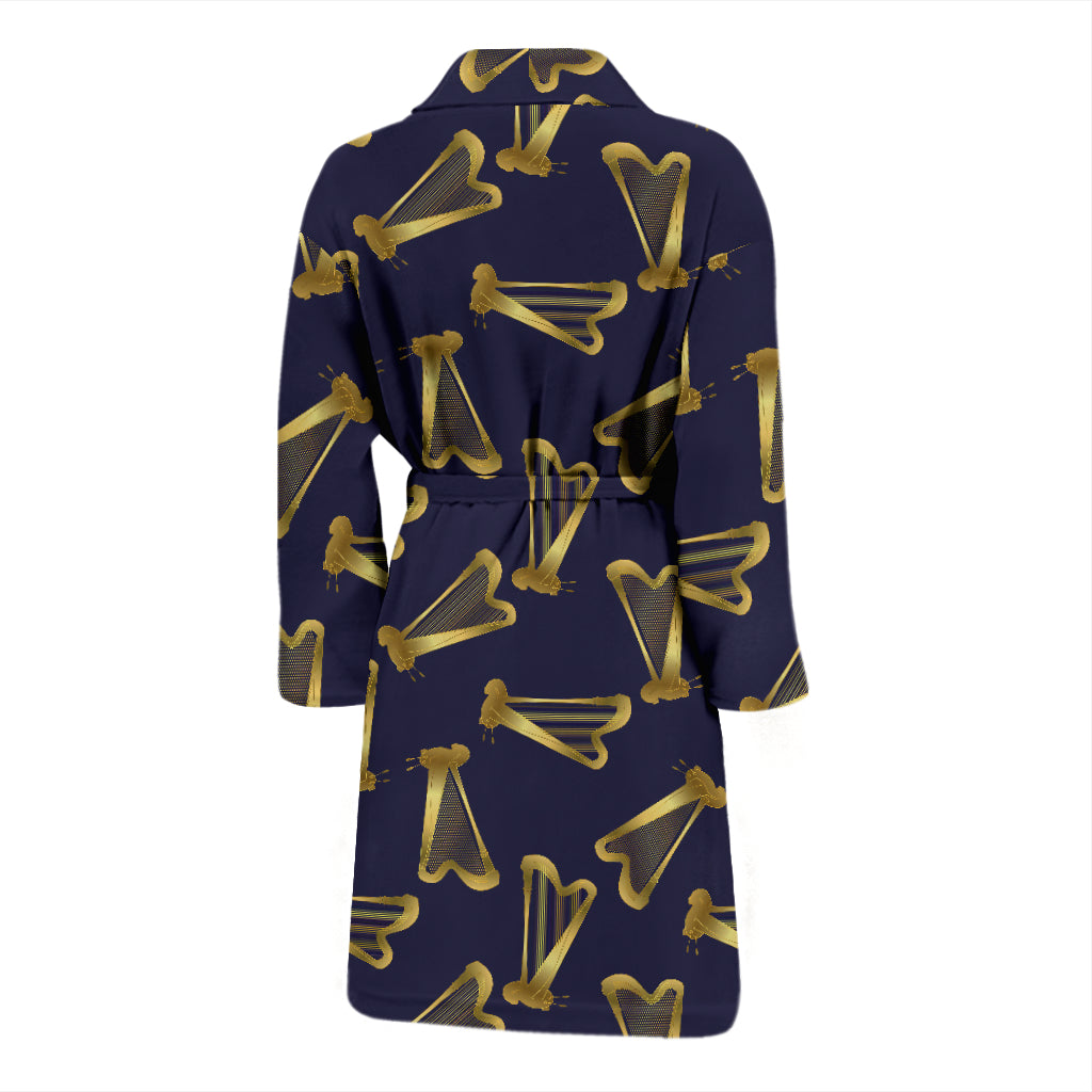 Harp Print Design LKS401 Men Bathrobe