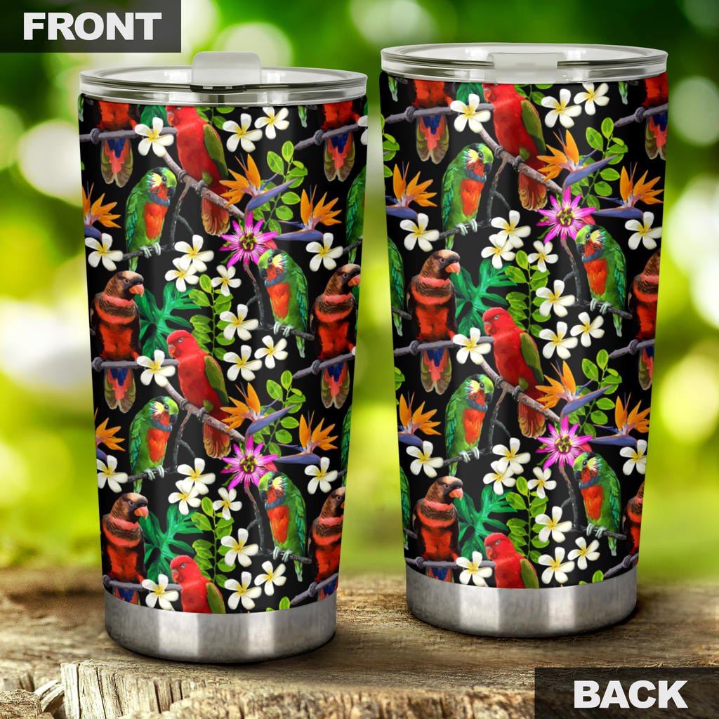 Parrot Design Print Tumbler