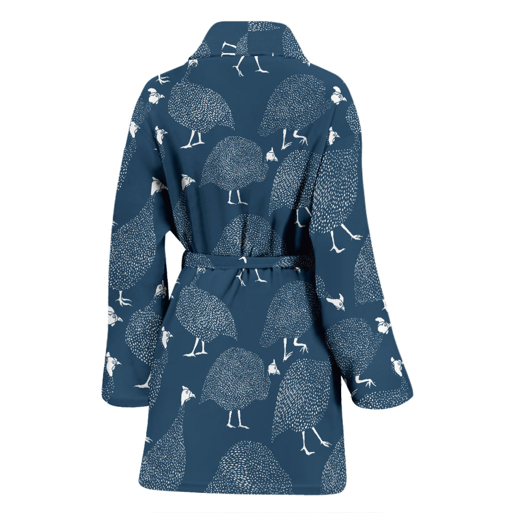 Guinea Fowl Print Design LKS401 Women Bathrobe