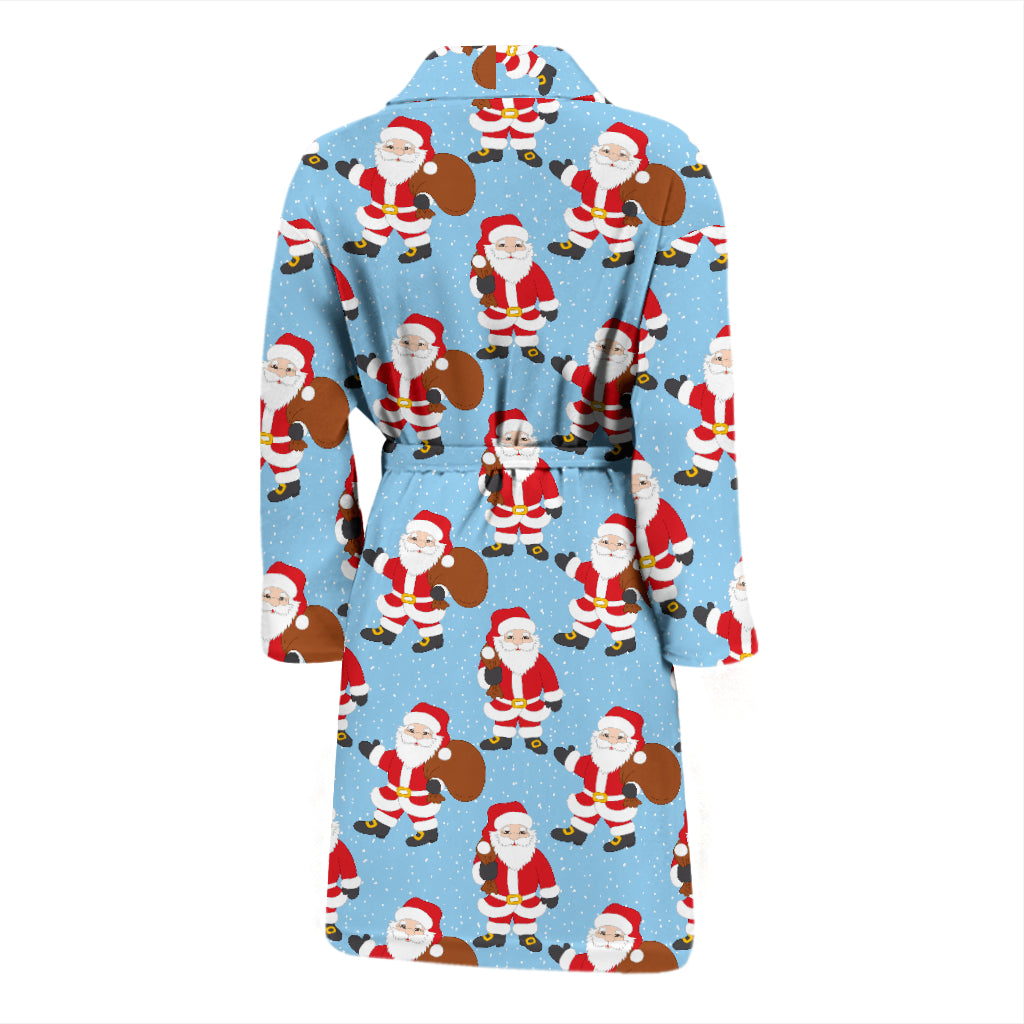Santa Christmas Themed Print Design LKS305 Men Bathrobe