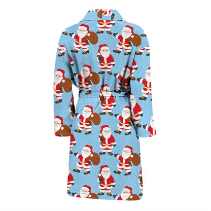 Santa Christmas Themed Print Design LKS305 Men Bathrobe