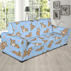 Pembroke Welsh Corgis Pattern Print Design A05 Sofa Slipcover