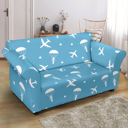 Skydiver Print Design LKS303 Loveseat Couch Slipcover
