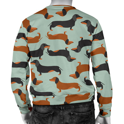 Dachshund Cute Print Pattern Men Long Sleeve Sweatshirt