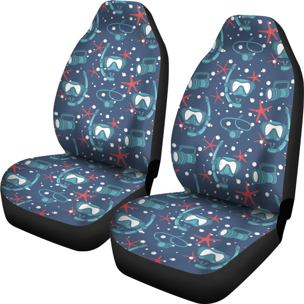 Scuba Equipment Print Design LKS302 Car Seat Covers
