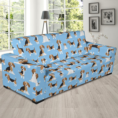 Beagle Pattern Print Design 03 Sofa Slipcover